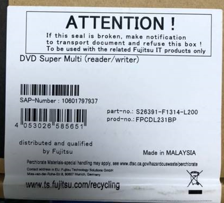 Fujitsu DVD Super Multi RW